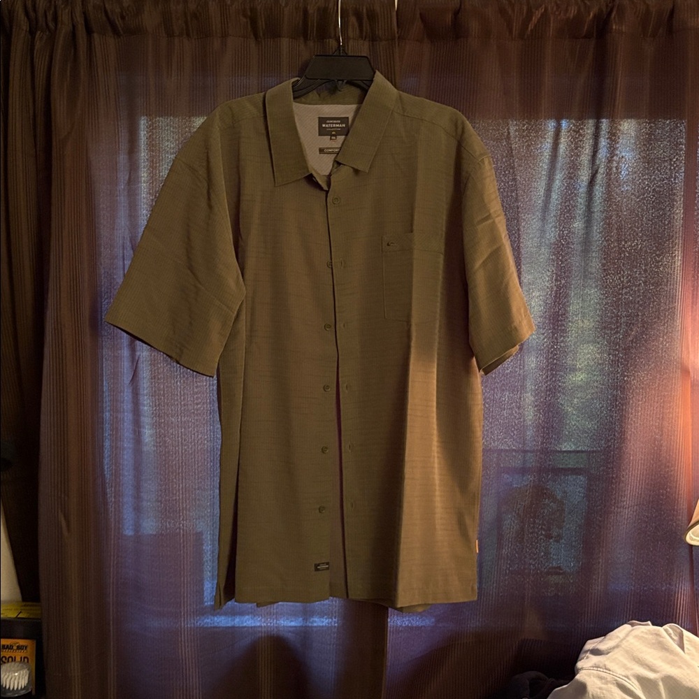 Quiksilver Waterman Olive Comfort Shirt